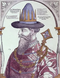 IV. Iván (1530-84) a szörnyű (színes fametszet)